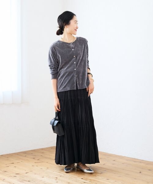 le.coeur blanc / ルクールブラン カーディガン・ボレロ | シアーベロアカーデ | 詳細25