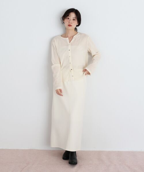 le.coeur blanc / ルクールブラン カーディガン・ボレロ | シアーベロアカーデ | 詳細6