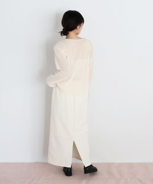 le.coeur blanc / ルクールブラン カーディガン・ボレロ | シアーベロアカーデ | 詳細8