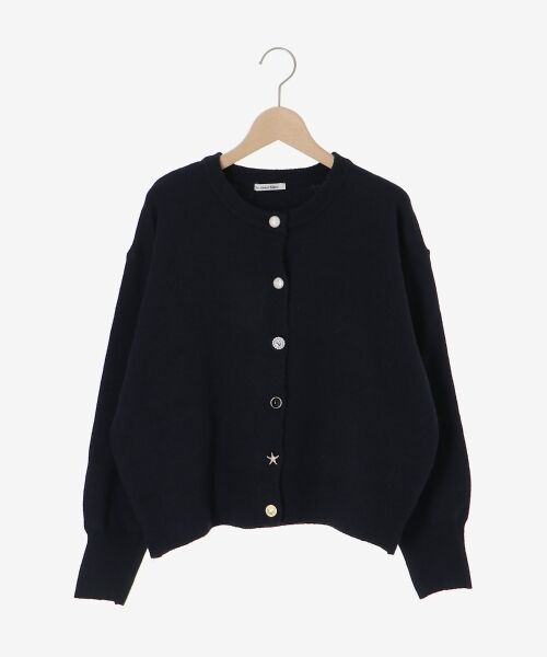 le.coeur blanc / ルクールブラン カーディガン・ボレロ | ビジューボタンカーディガン | 詳細1