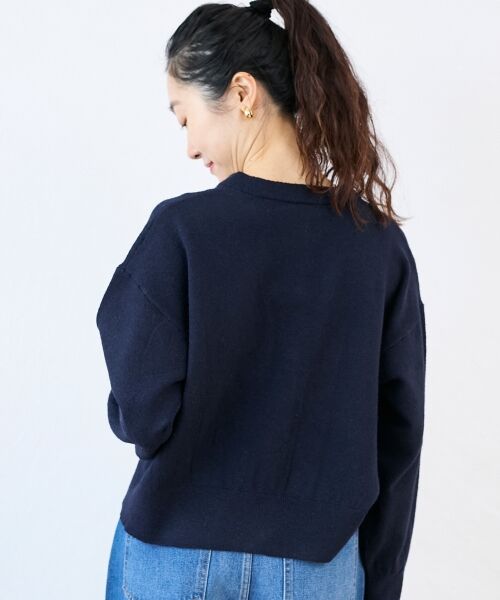 le.coeur blanc / ルクールブラン カーディガン・ボレロ | ビジューボタンカーディガン | 詳細8