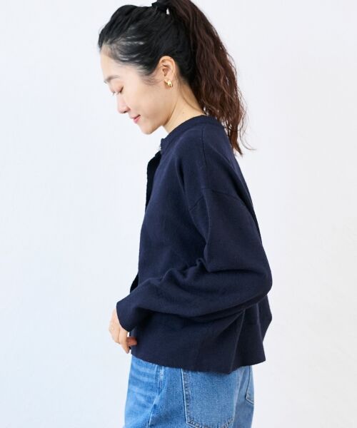 le.coeur blanc / ルクールブラン カーディガン・ボレロ | ビジューボタンカーディガン | 詳細9