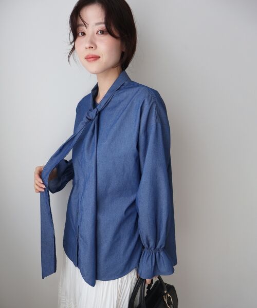 le.coeur blanc / ルクールブラン シャツ・ブラウス | デニムボウタイブラウス | 詳細18