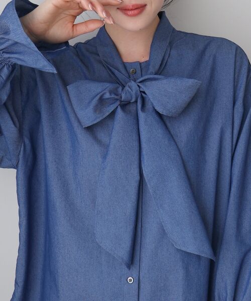 le.coeur blanc / ルクールブラン シャツ・ブラウス | デニムボウタイブラウス | 詳細22