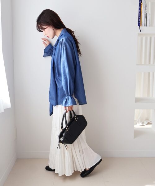 le.coeur blanc / ルクールブラン シャツ・ブラウス | デニムボウタイブラウス | 詳細28