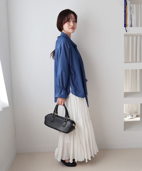 le.coeur blanc / ルクールブラン シャツ・ブラウス | デニムボウタイブラウス | 詳細29