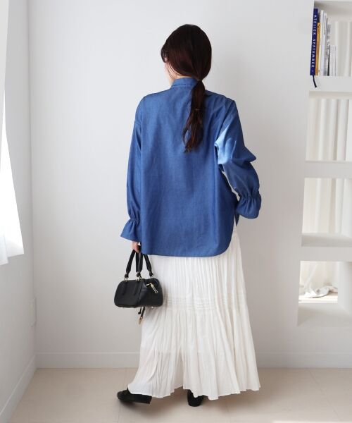 le.coeur blanc / ルクールブラン シャツ・ブラウス | デニムボウタイブラウス | 詳細30