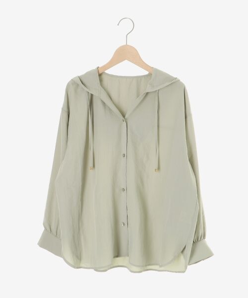 le.coeur blanc / ルクールブラン シャツ・ブラウス | エアータンブラーフードブラウス | 詳細1