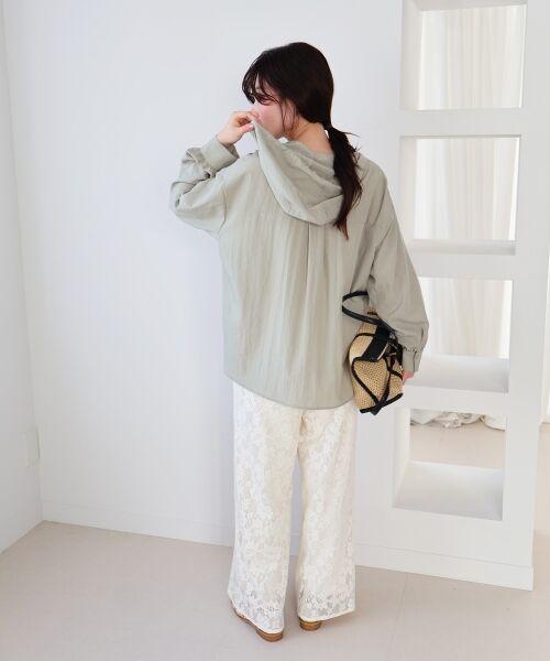 le.coeur blanc / ルクールブラン シャツ・ブラウス | エアータンブラーフードブラウス | 詳細14