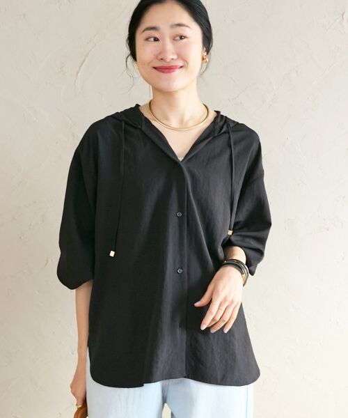 le.coeur blanc / ルクールブラン シャツ・ブラウス | エアータンブラーフードブラウス | 詳細19