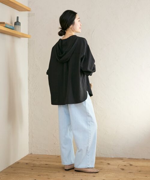 le.coeur blanc / ルクールブラン シャツ・ブラウス | エアータンブラーフードブラウス | 詳細25