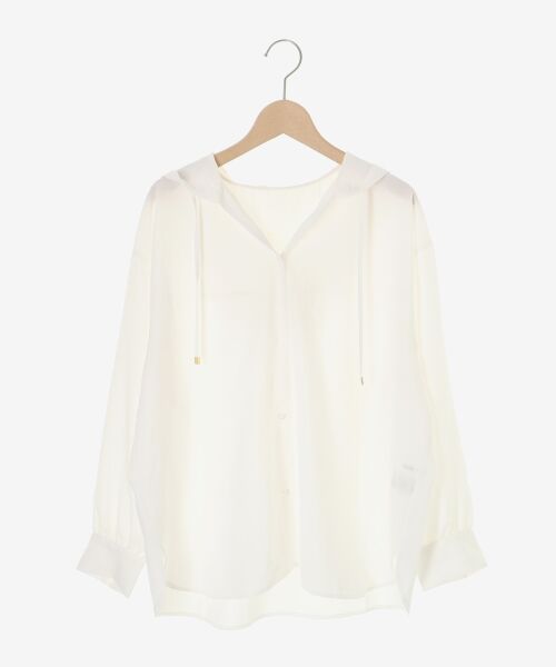 le.coeur blanc / ルクールブラン シャツ・ブラウス | エアータンブラーフードブラウス | 詳細27