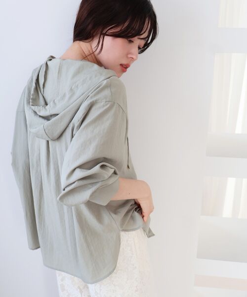 le.coeur blanc / ルクールブラン シャツ・ブラウス | エアータンブラーフードブラウス | 詳細6