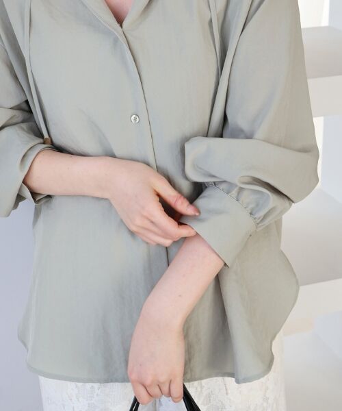 le.coeur blanc / ルクールブラン シャツ・ブラウス | エアータンブラーフードブラウス | 詳細9
