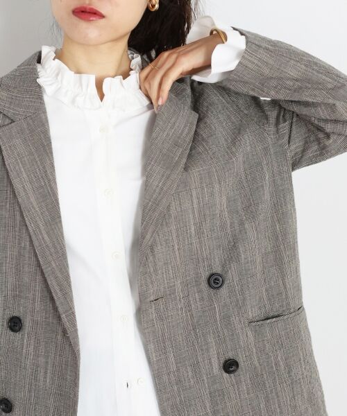 le.coeur blanc / ルクールブラン シャツ・ブラウス | フリルカラーブラウス（オフ）