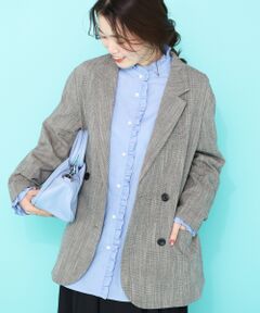 le.coeur blanc / ルクールブラン シャツ・ブラウス | スタンドネックフリルブラウス