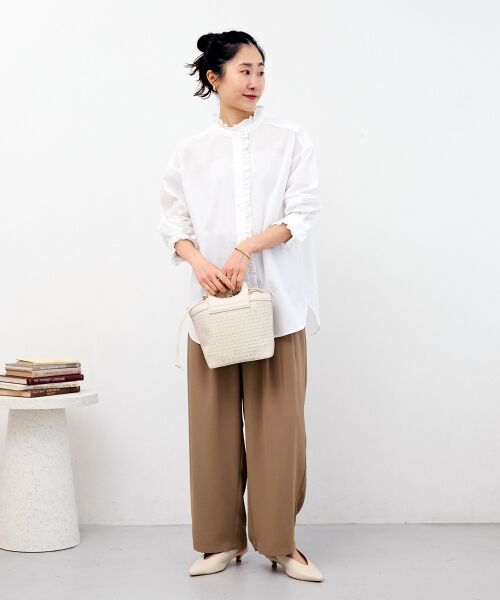 le.coeur blanc / ルクールブラン シャツ・ブラウス | スタンドネックフリルブラウス | 詳細19