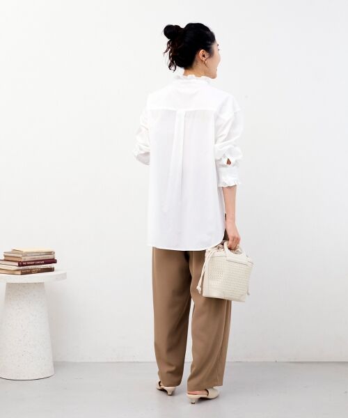 le.coeur blanc / ルクールブラン シャツ・ブラウス | スタンドネックフリルブラウス | 詳細21