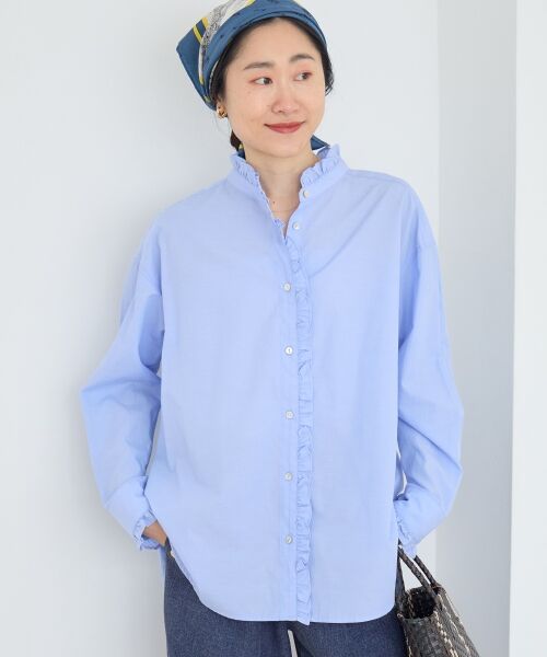 le.coeur blanc / ルクールブラン シャツ・ブラウス | スタンドネックフリルブラウス | 詳細25