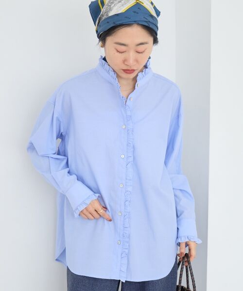 le.coeur blanc / ルクールブラン シャツ・ブラウス | スタンドネックフリルブラウス | 詳細26