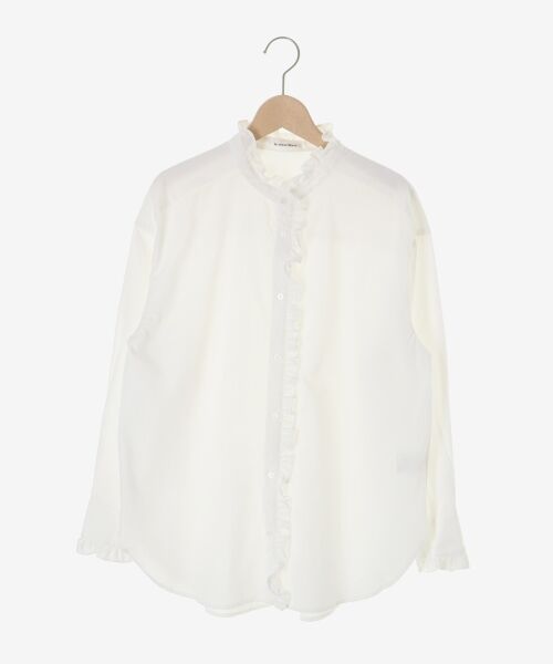 le.coeur blanc / ルクールブラン シャツ・ブラウス | スタンドネックフリルブラウス | 詳細1