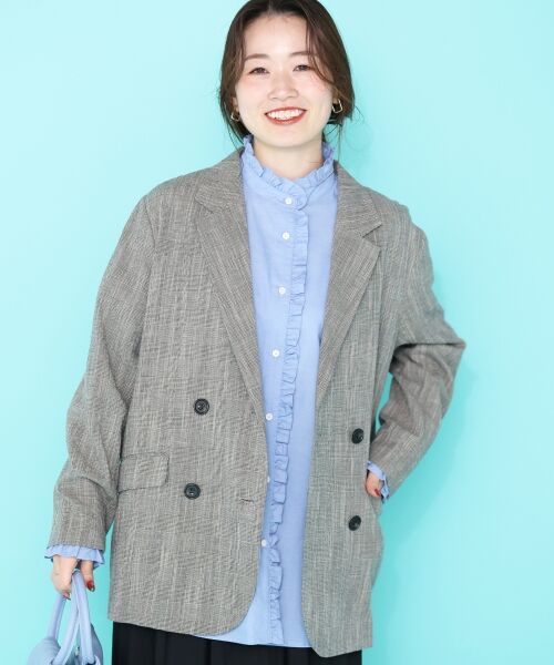 le.coeur blanc / ルクールブラン シャツ・ブラウス | スタンドネックフリルブラウス | 詳細18