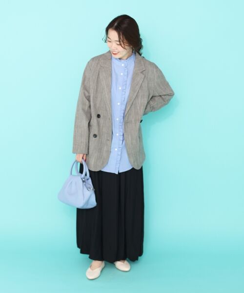 le.coeur blanc / ルクールブラン シャツ・ブラウス | スタンドネックフリルブラウス | 詳細23