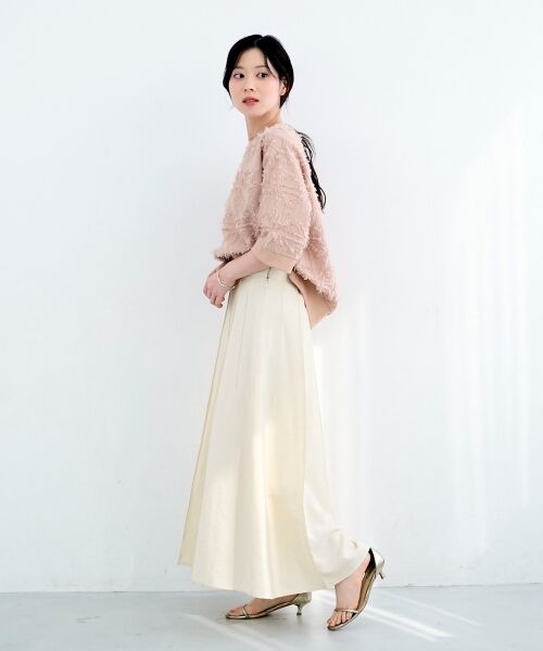 le.coeur blanc / ルクールブラン ロング・マキシ丈スカート | パネルピンタックフレアスカート | 詳細10