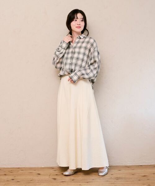 le.coeur blanc / ルクールブラン ロング・マキシ丈スカート | パネルピンタックフレアスカート | 詳細14