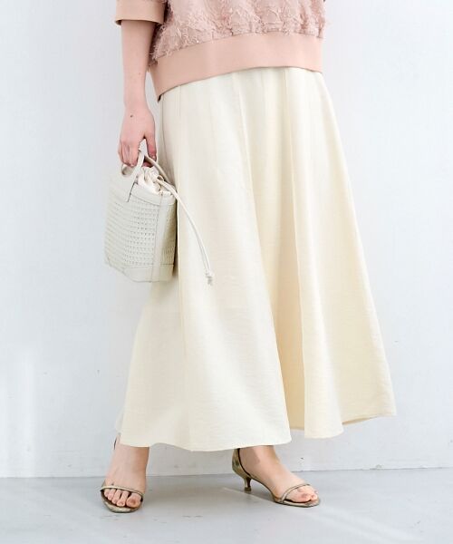 le.coeur blanc / ルクールブラン ロング・マキシ丈スカート | パネルピンタックフレアスカート | 詳細16