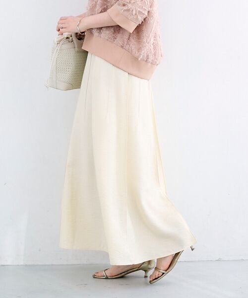 le.coeur blanc / ルクールブラン ロング・マキシ丈スカート | パネルピンタックフレアスカート | 詳細17