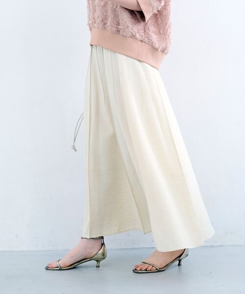 le.coeur blanc / ルクールブラン ロング・マキシ丈スカート | パネルピンタックフレアスカート | 詳細18