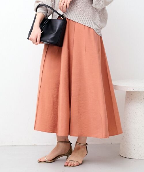 le.coeur blanc / ルクールブラン ロング・マキシ丈スカート | パネルピンタックフレアスカート | 詳細22