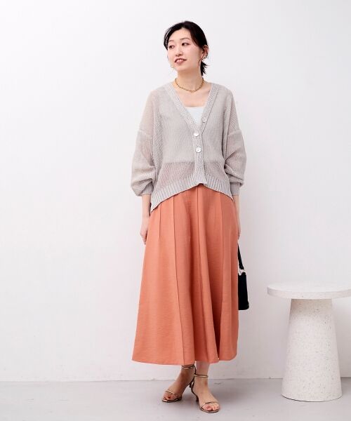 le.coeur blanc / ルクールブラン ロング・マキシ丈スカート | パネルピンタックフレアスカート | 詳細26