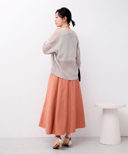 le.coeur blanc / ルクールブラン ロング・マキシ丈スカート | パネルピンタックフレアスカート | 詳細27