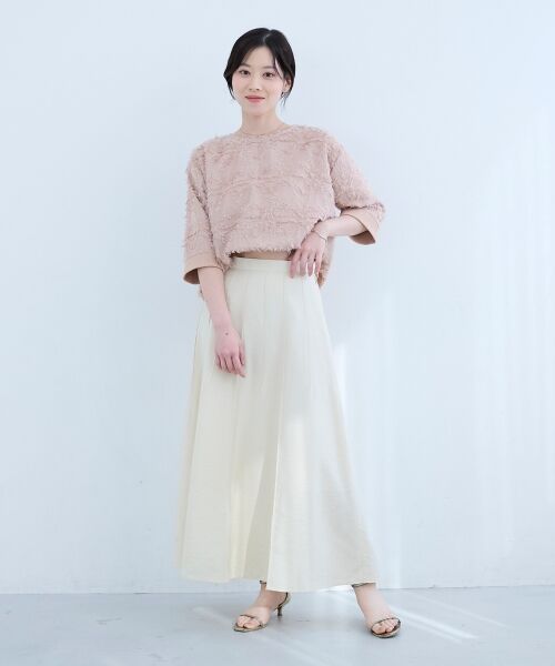 le.coeur blanc / ルクールブラン ロング・マキシ丈スカート | パネルピンタックフレアスカート | 詳細9