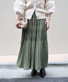 le.coeur blanc / ルクールブラン ロング・マキシ丈スカート | マジョリカプリーツスカート