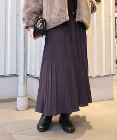 le.coeur blanc / ルクールブラン ロング・マキシ丈スカート | マジョリカプリーツスカート