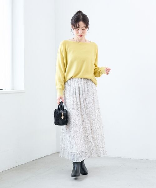 le.coeur blanc / ルクールブラン ロング・マキシ丈スカート | マジョリカプリーツスカート | 詳細10