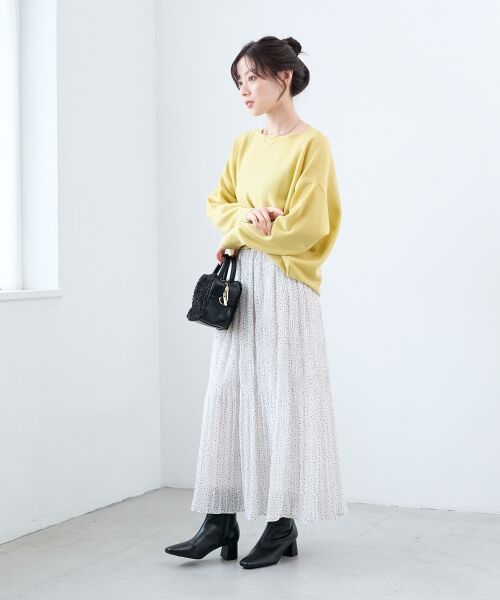 le.coeur blanc / ルクールブラン ロング・マキシ丈スカート | マジョリカプリーツスカート | 詳細11