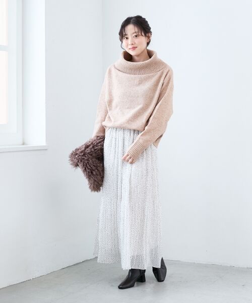 le.coeur blanc / ルクールブラン ロング・マキシ丈スカート | マジョリカプリーツスカート | 詳細15