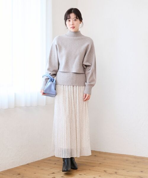 le.coeur blanc / ルクールブラン ロング・マキシ丈スカート | マジョリカプリーツスカート | 詳細18