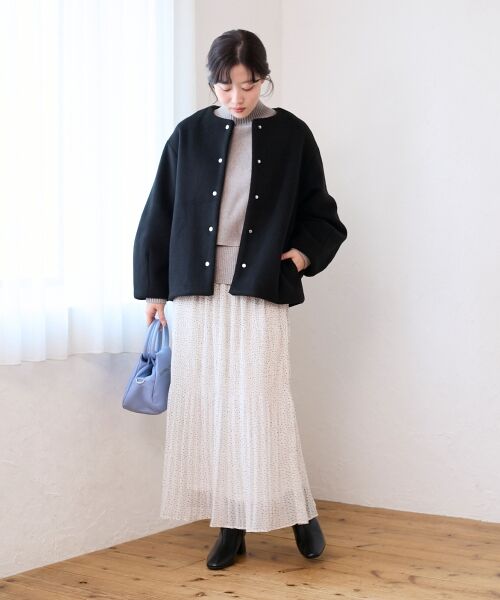 le.coeur blanc / ルクールブラン ロング・マキシ丈スカート | マジョリカプリーツスカート | 詳細19