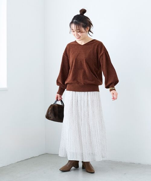 le.coeur blanc / ルクールブラン ロング・マキシ丈スカート | マジョリカプリーツスカート | 詳細2