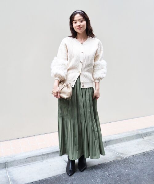 le.coeur blanc / ルクールブラン ロング・マキシ丈スカート | マジョリカプリーツスカート | 詳細21