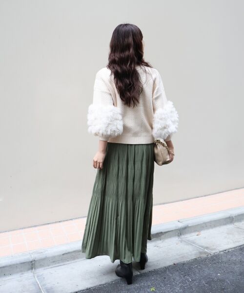 le.coeur blanc / ルクールブラン ロング・マキシ丈スカート | マジョリカプリーツスカート | 詳細24