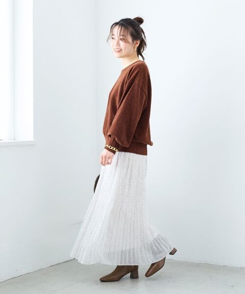 le.coeur blanc / ルクールブラン ロング・マキシ丈スカート | マジョリカプリーツスカート | 詳細3