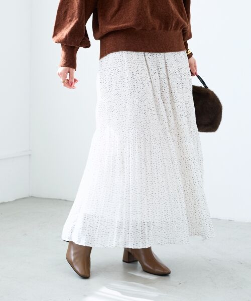 le.coeur blanc / ルクールブラン ロング・マキシ丈スカート | マジョリカプリーツスカート | 詳細8