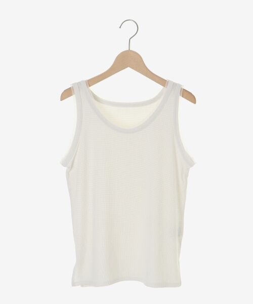 le.coeur blanc / ルクールブラン タンクトップ | ラメテレコタンク（オフ）