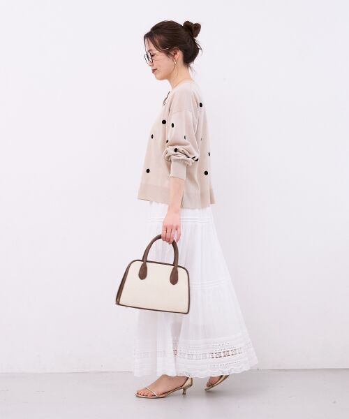 le.coeur blanc / ルクールブラン カーディガン・ボレロ | シアードットフロッキークルーカーデ | 詳細13